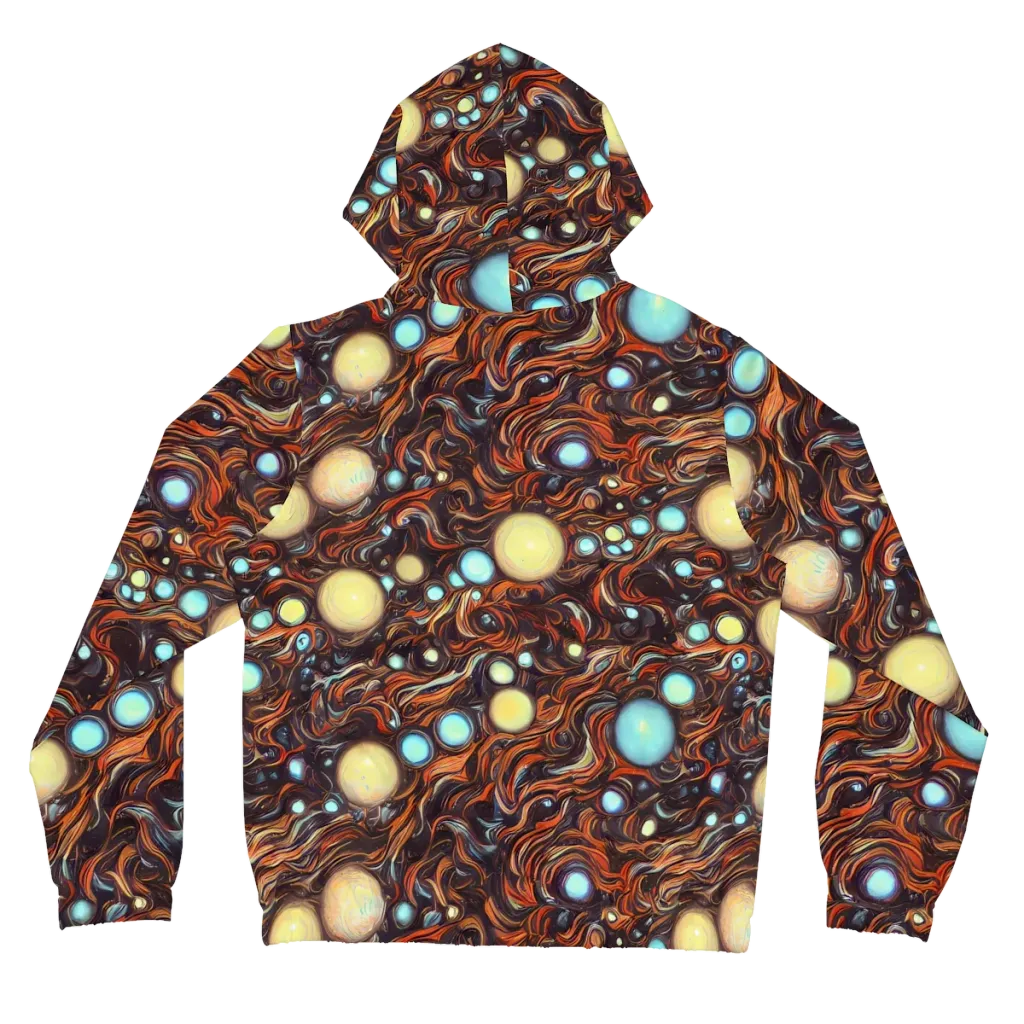 Molten Galaxies on Women's Full-Zip Hoodie — Back