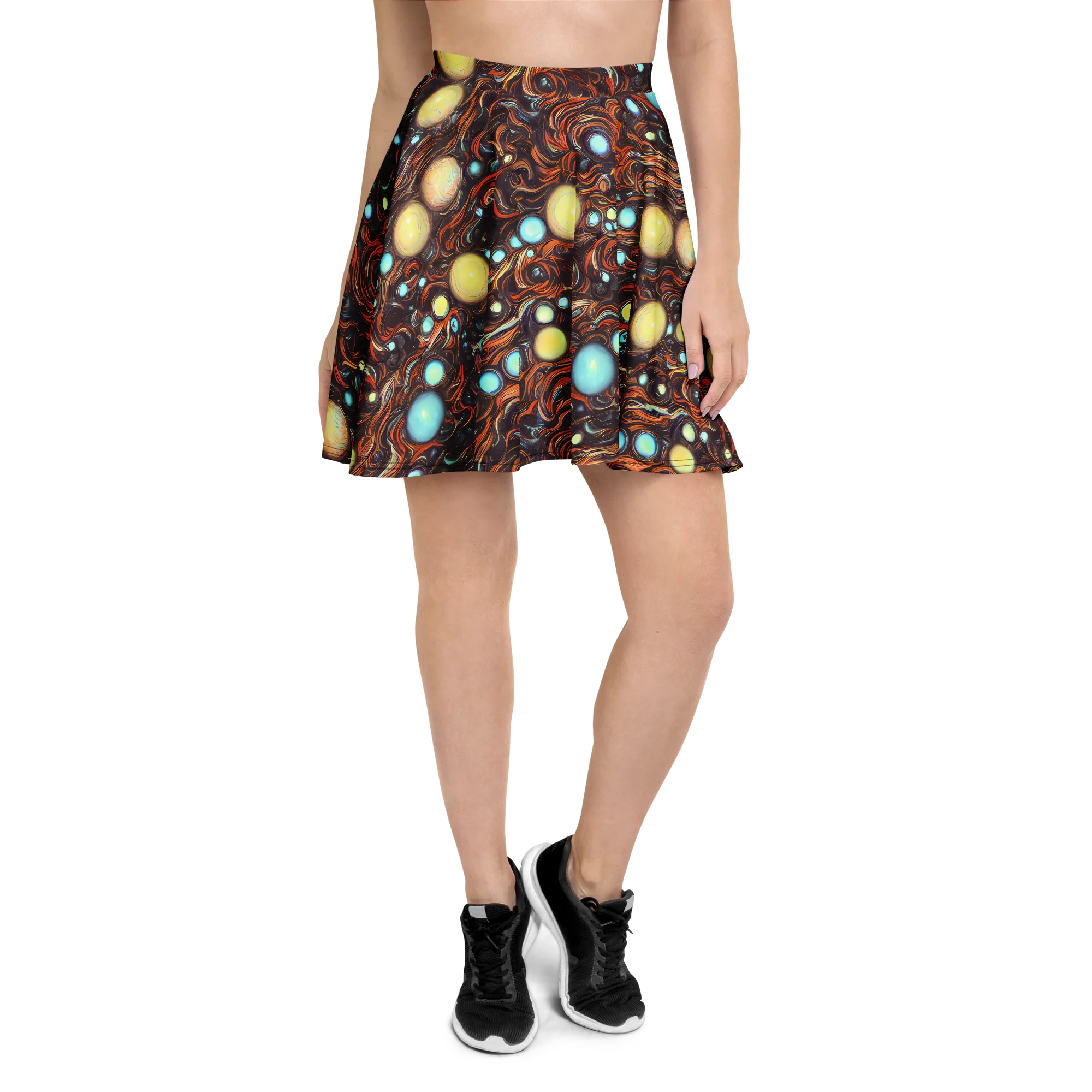 Molten Galaxies on Skater Skirt — Front