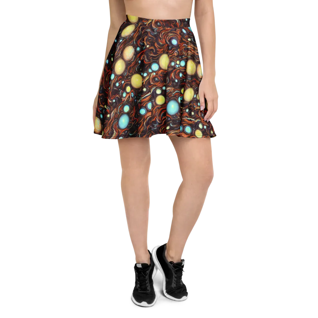 Molten Galaxies on Skater Skirt — Front