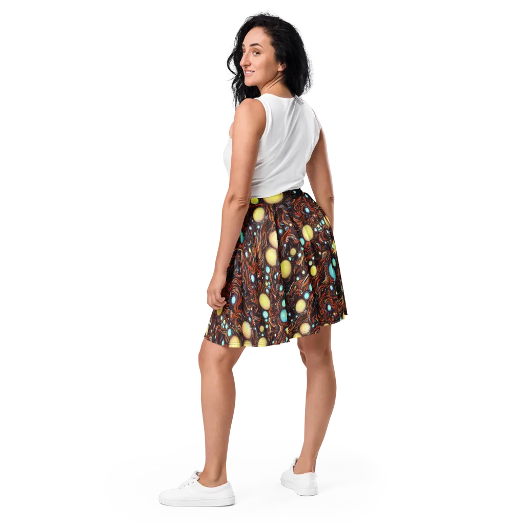 Molten Galaxies on Skater Skirt — Back