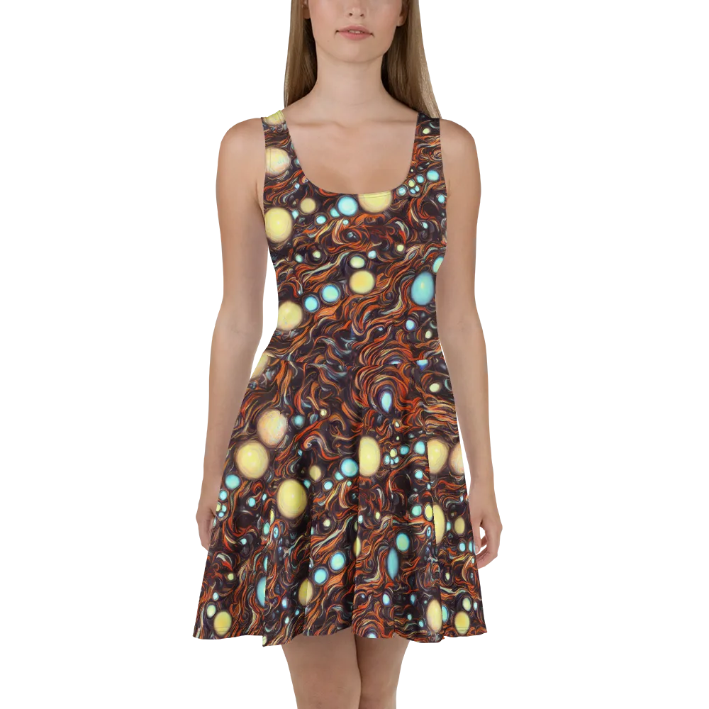 Molten Galaxies on Skater Dress — Front
