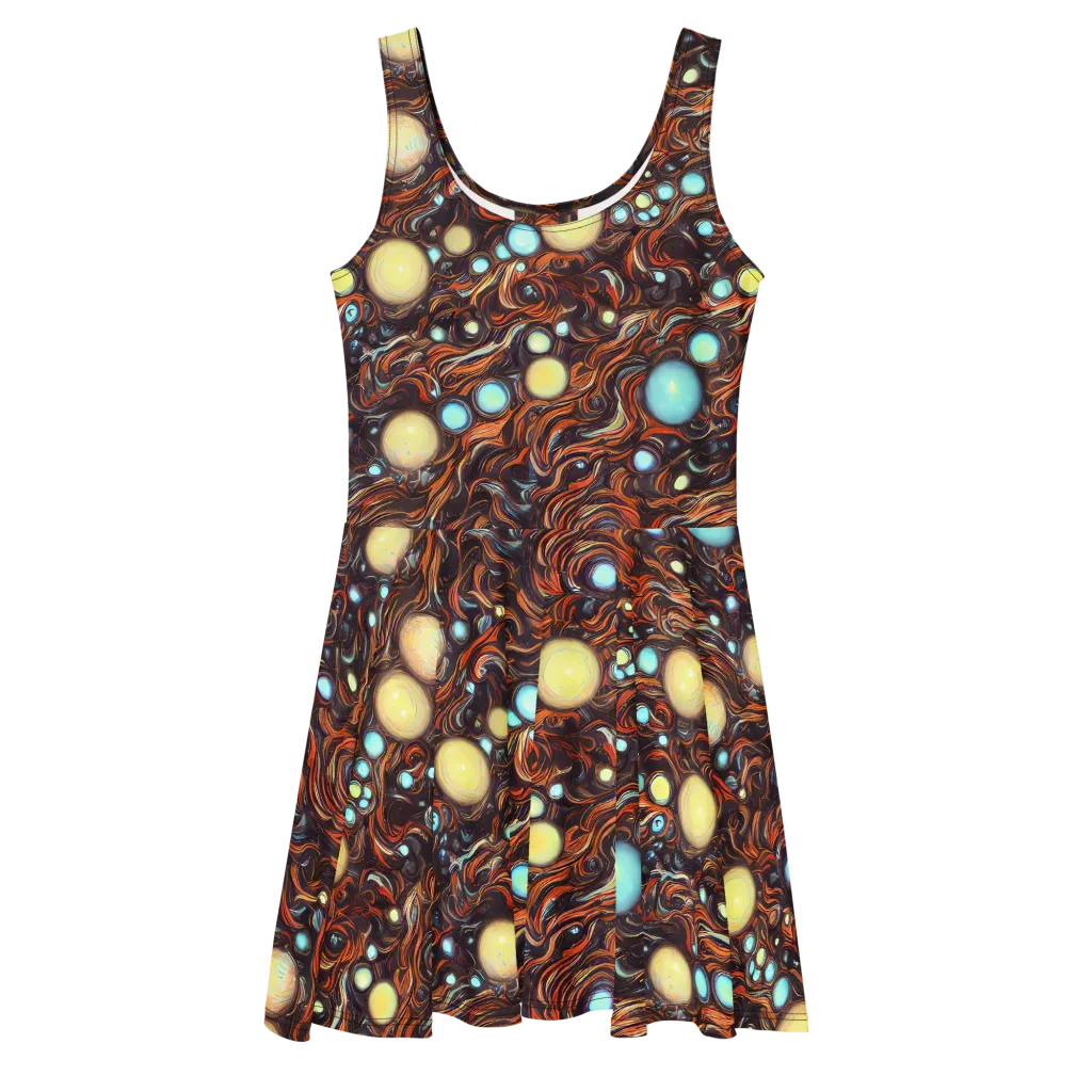 Molten Galaxies on Skater Dress — Front