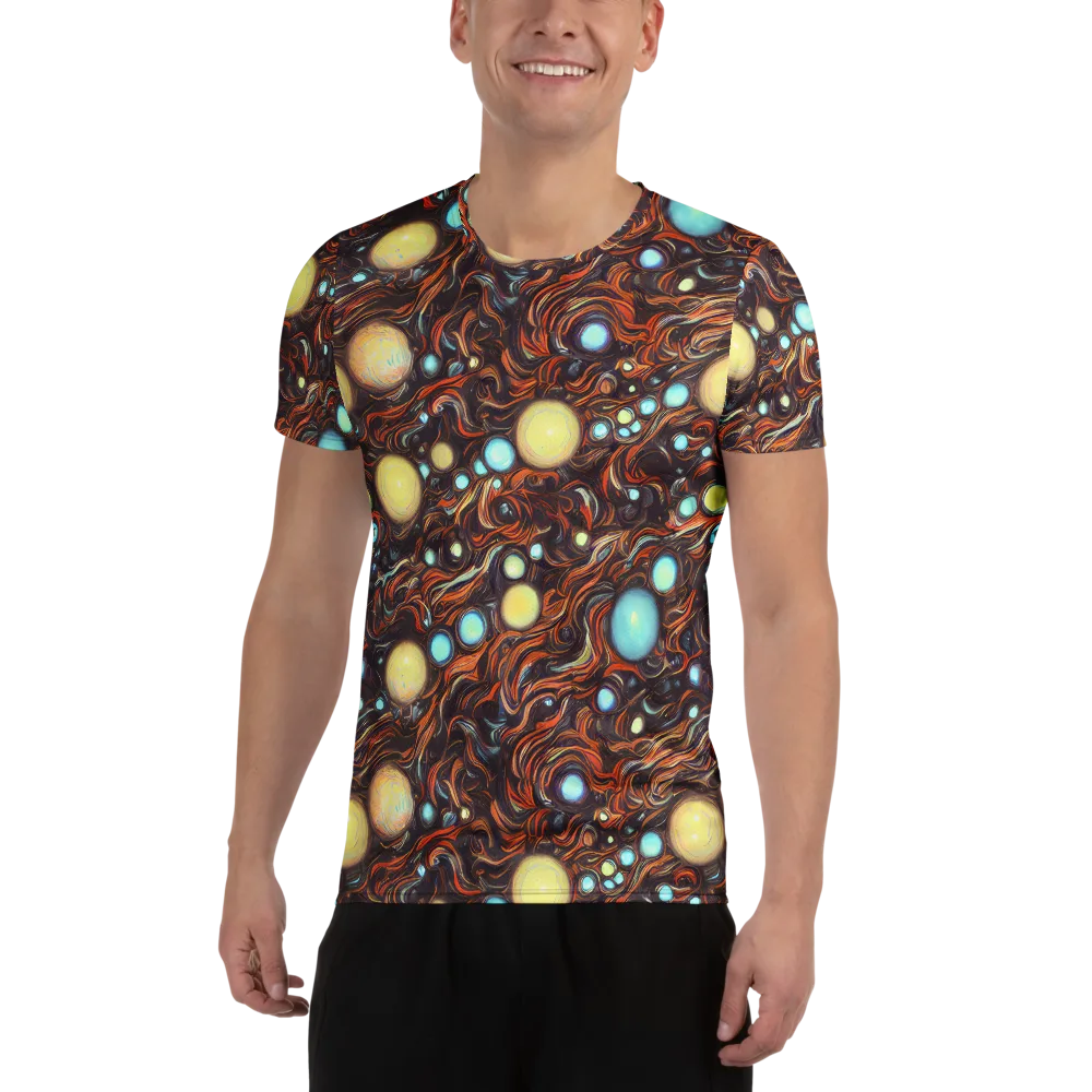 Molten Galaxies on Men's Athletic T-Shirt — Front
