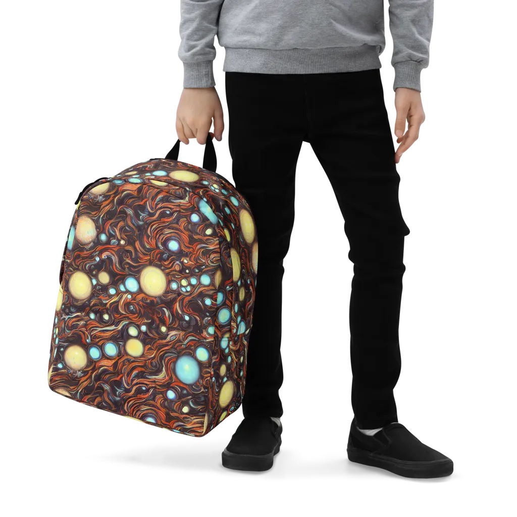 Molten Galaxies on Minimalist Backpack — Zoomed-in