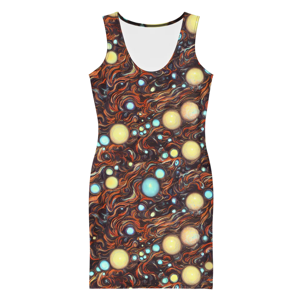 Molten Galaxies on Bodycon Dress — Front
