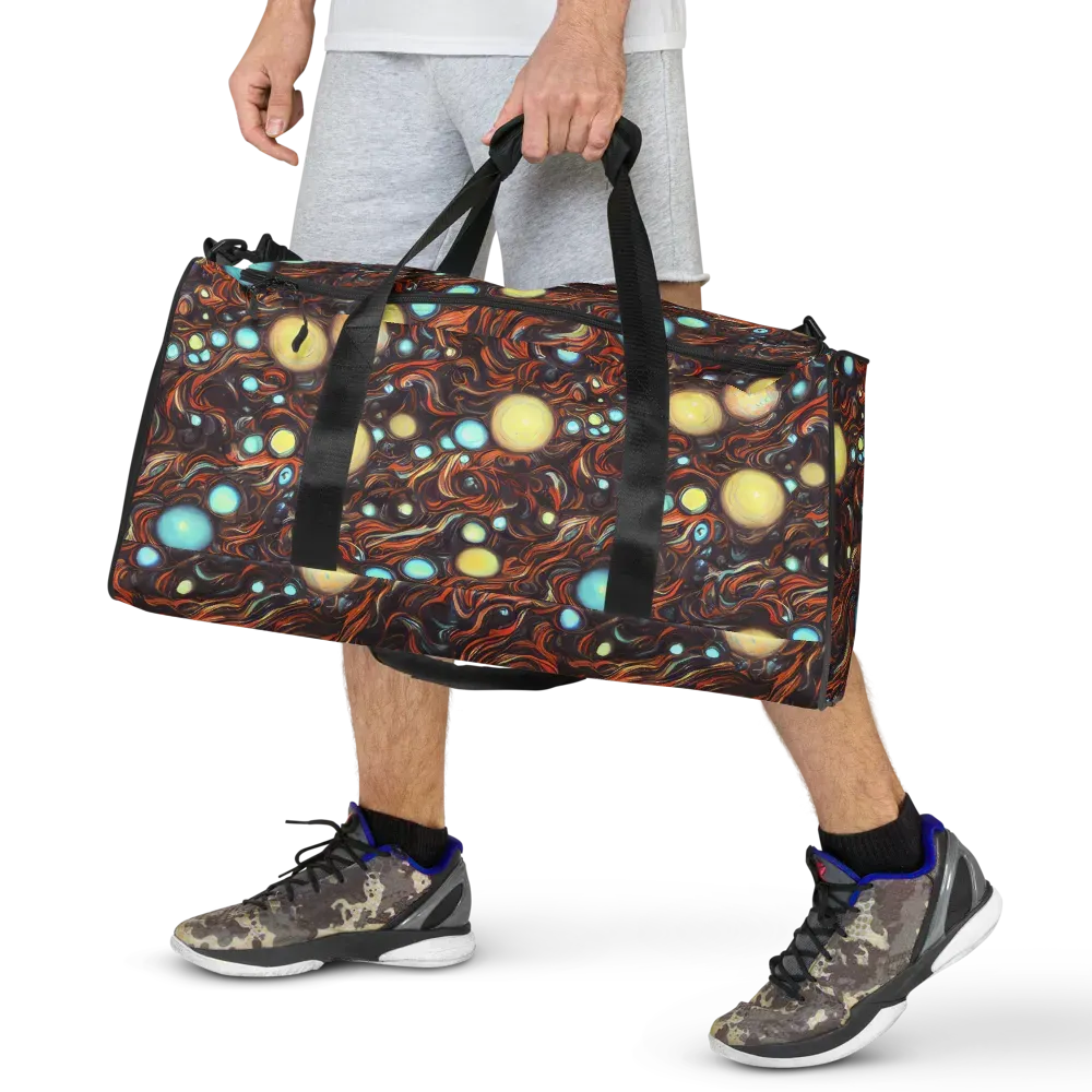 Molten Galaxies on Duffle Bag — Front