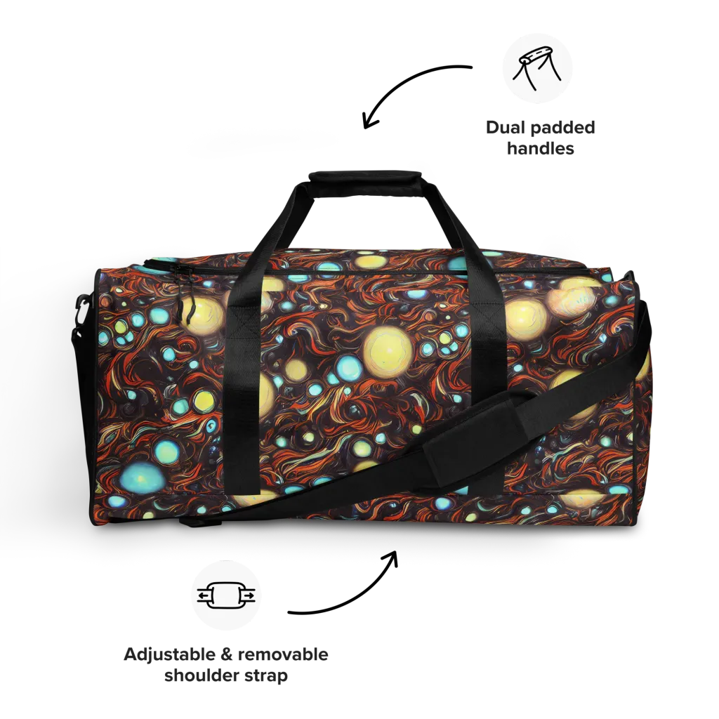 Molten Galaxies on Duffle Bag — Front