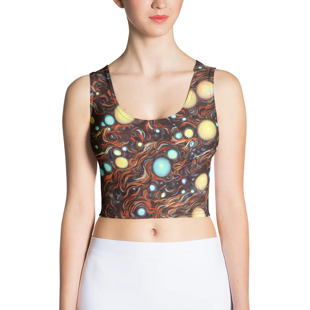 Molten Galaxies on Crop Top — Front