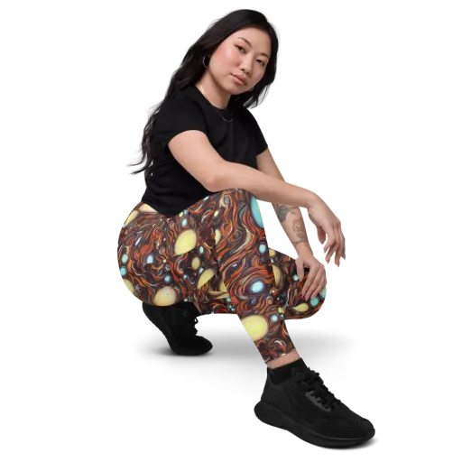 Molten Galaxies on a Leggings with Pockets