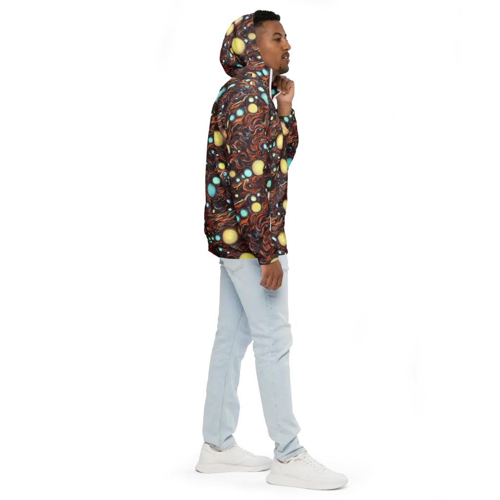 Molten Galaxies on Men's Windbreaker — Right