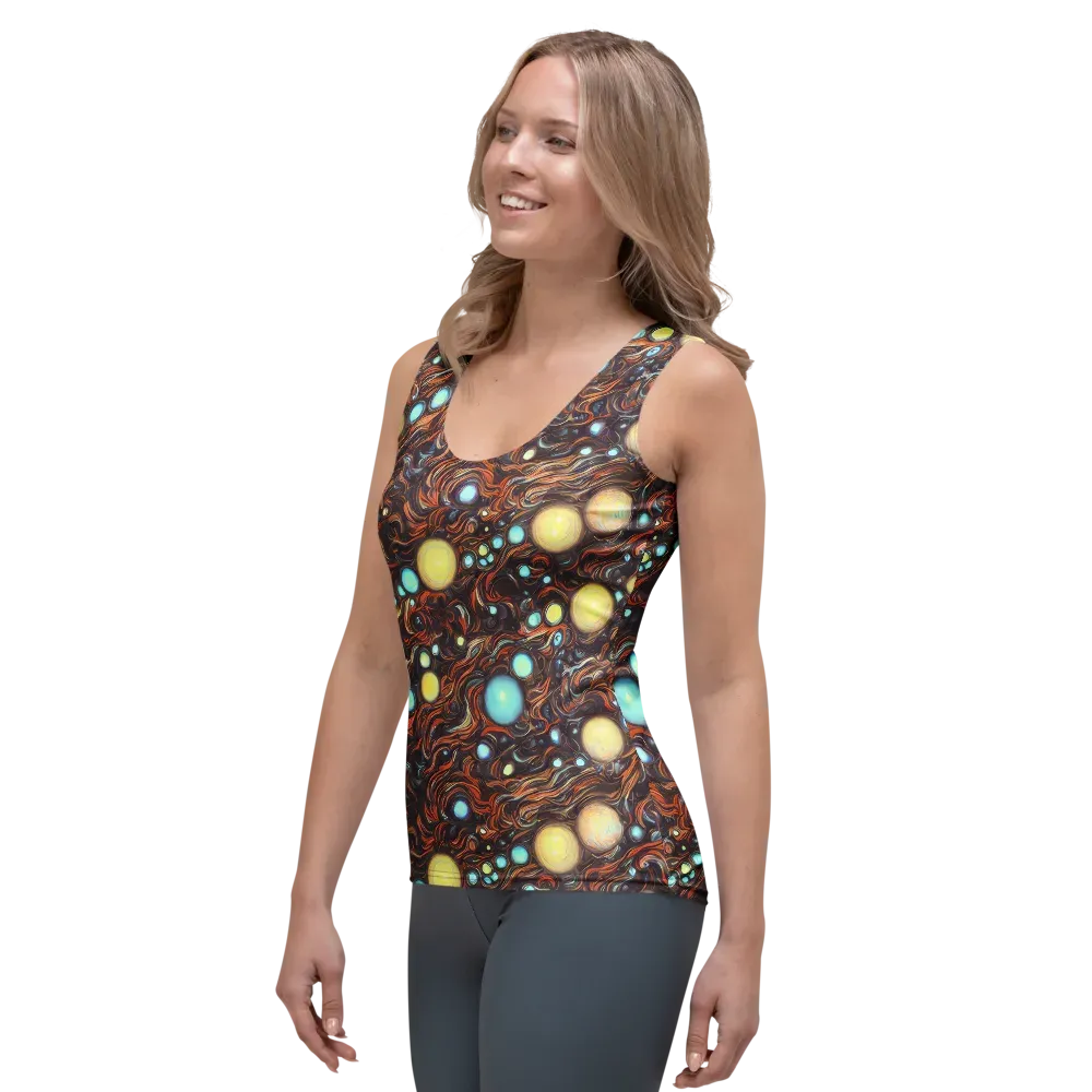Molten Galaxies on Women's Tank Top — Left Front