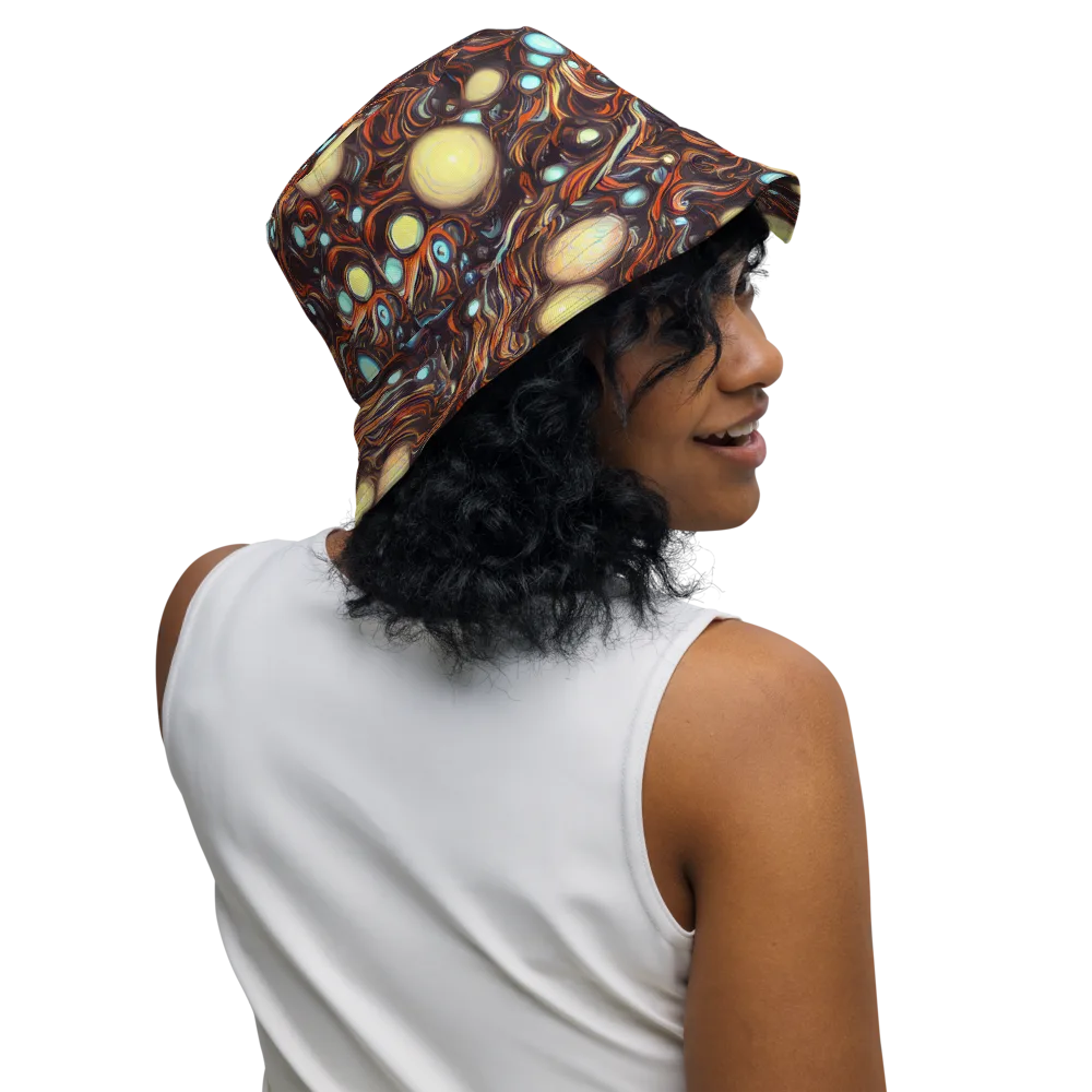 Molten Galaxies on Reversible Bucket Hat — Right Outside