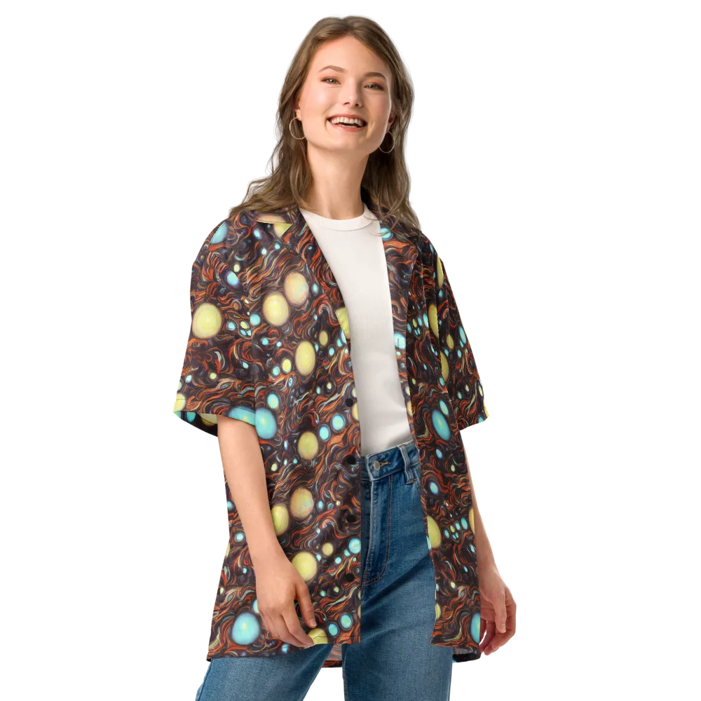 Molten Galaxies on Button Shirt — Front