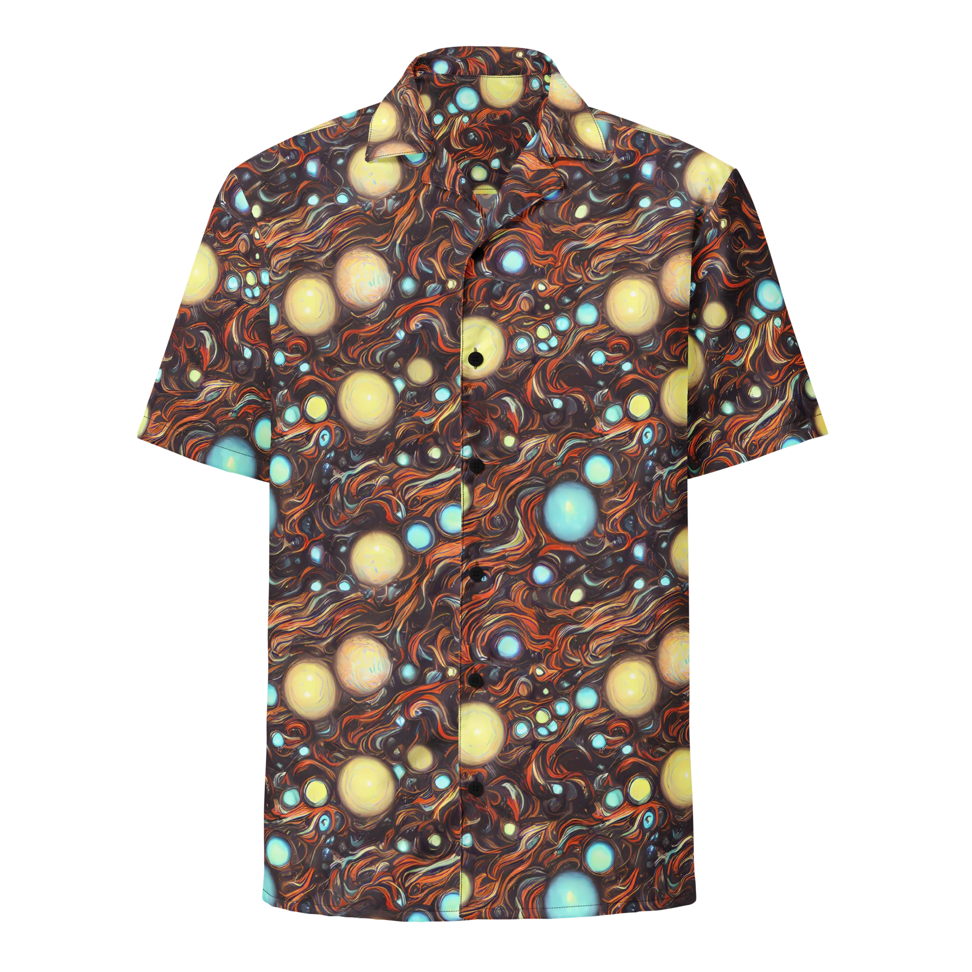 Molten Galaxies on Button Shirt — Front