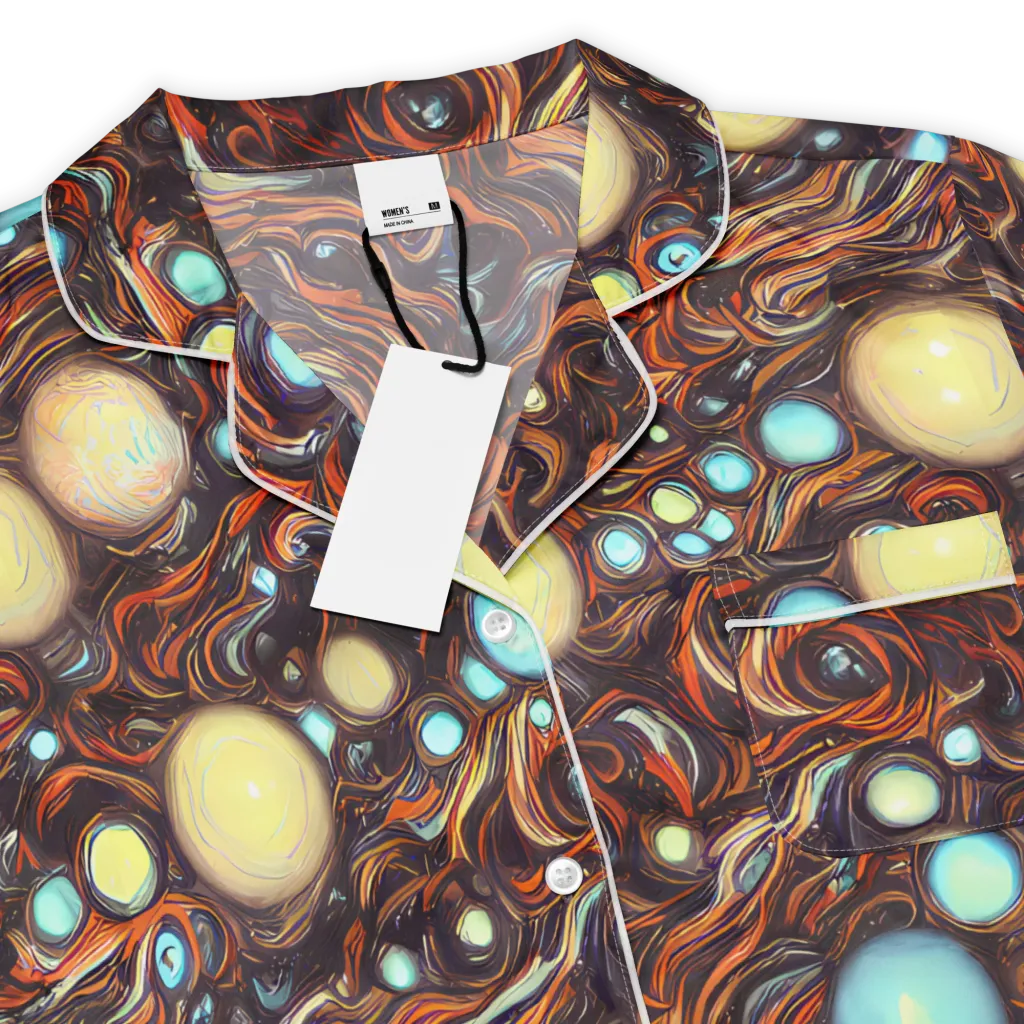 Molten Galaxies on Women's Short Sleeve Pajama Top — Product details