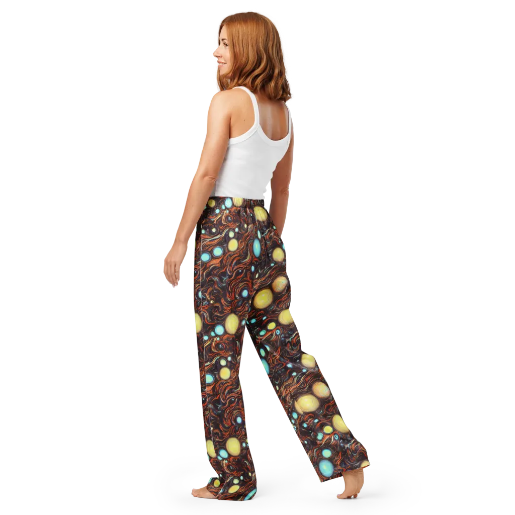 Molten Galaxies on Women's Pajama Pants — Back
