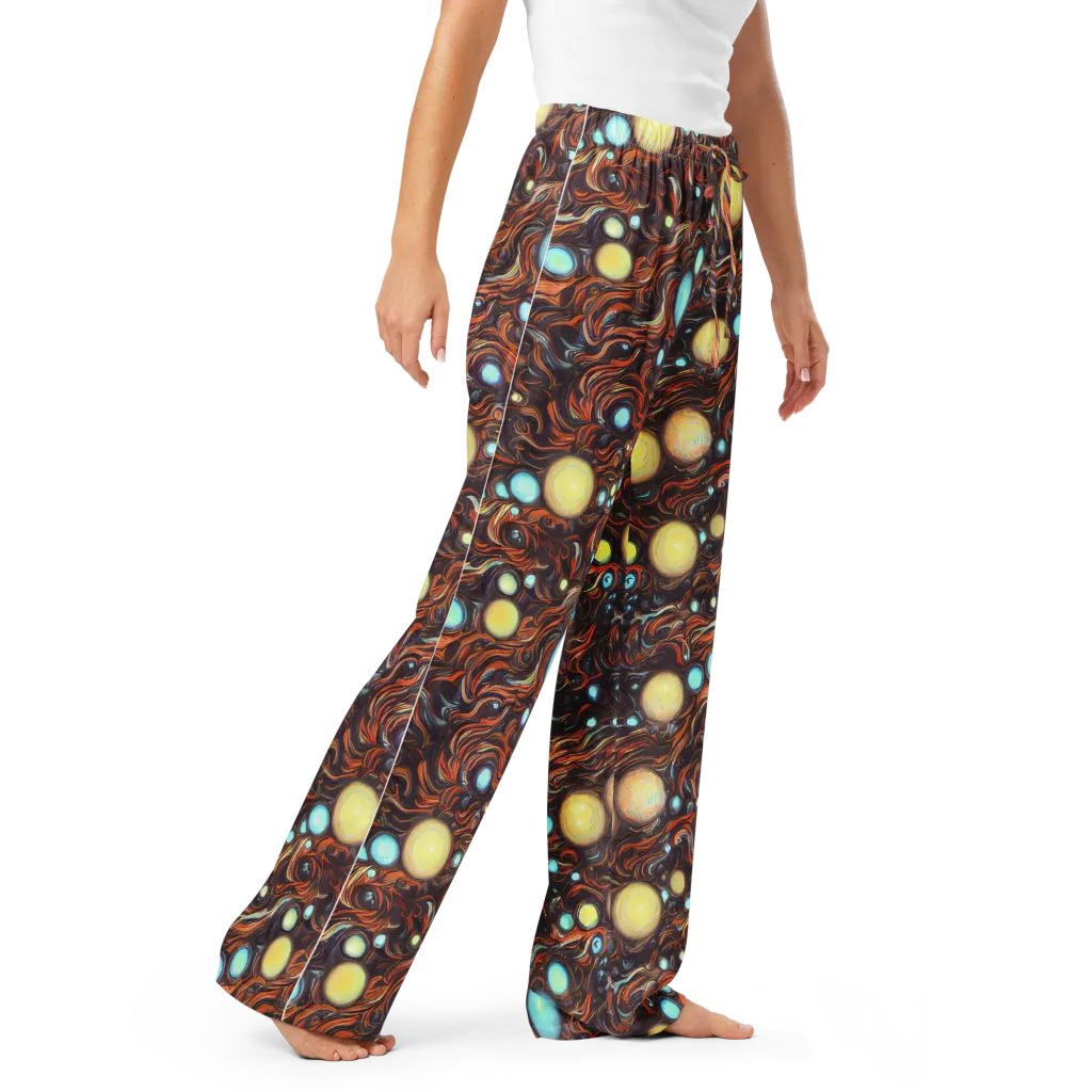 Molten Galaxies on Women's Pajama Pants — Right Front