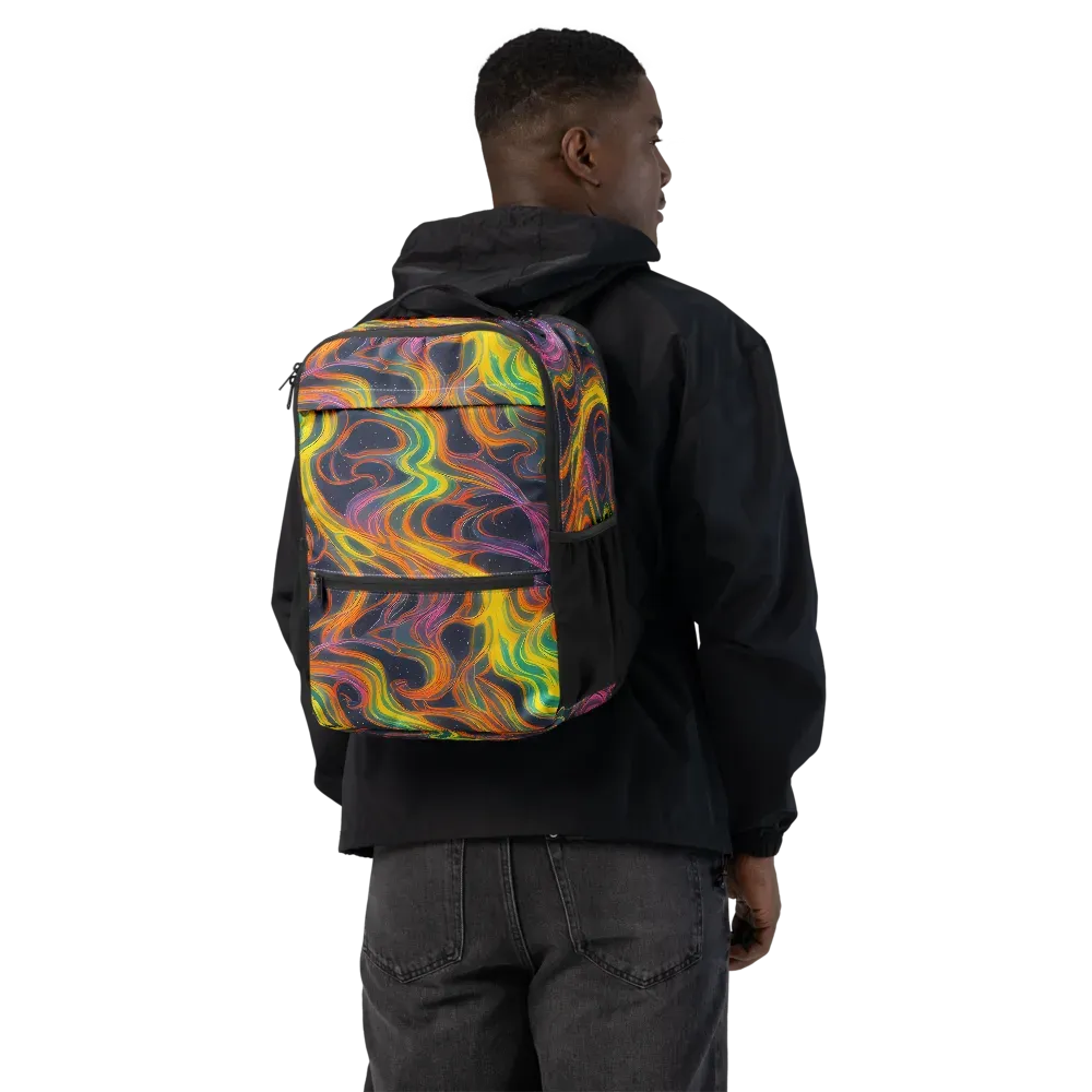 Starfall Ribbons on Utility Backpack — Back