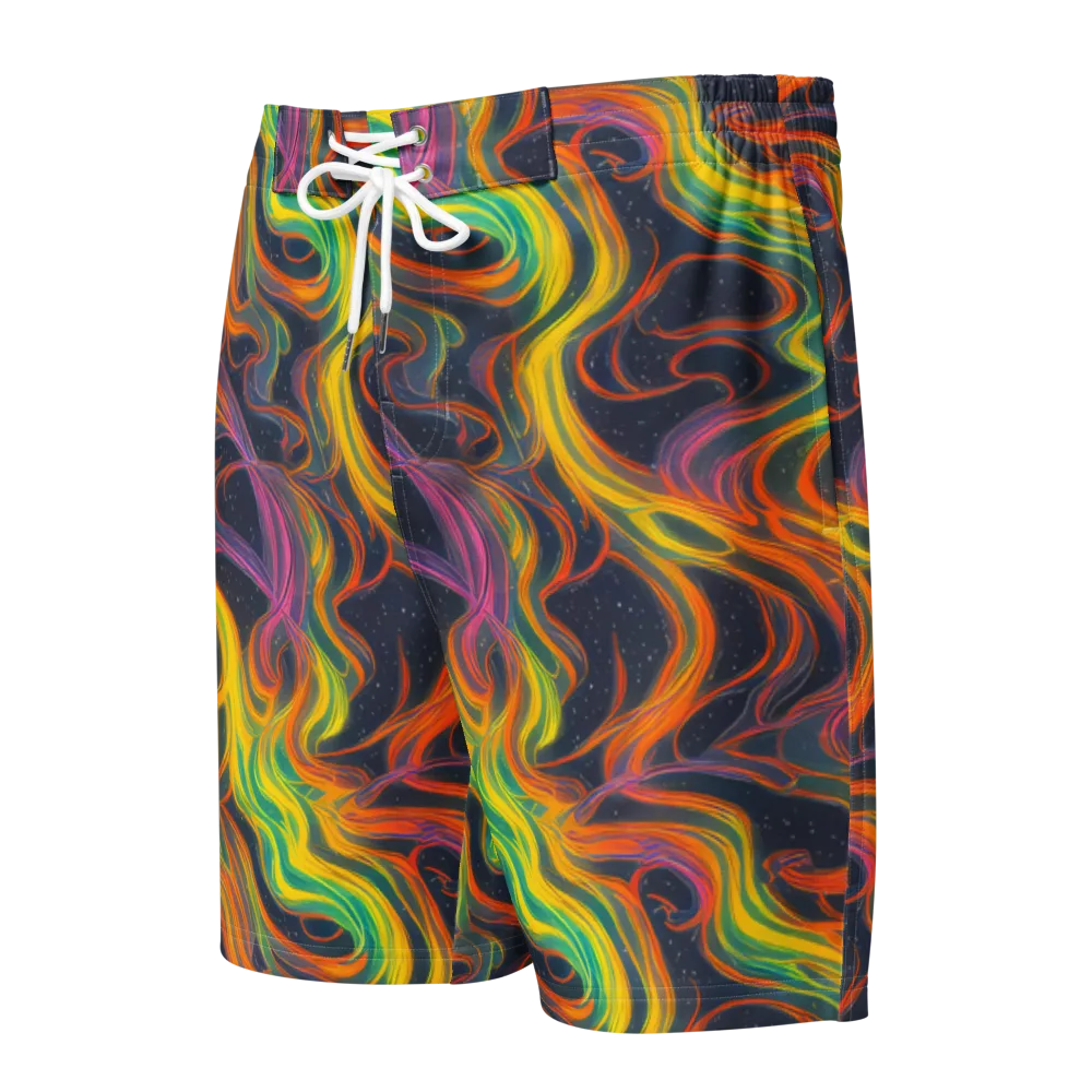 Starfall Ribbons on Men's Board Shorts — Front