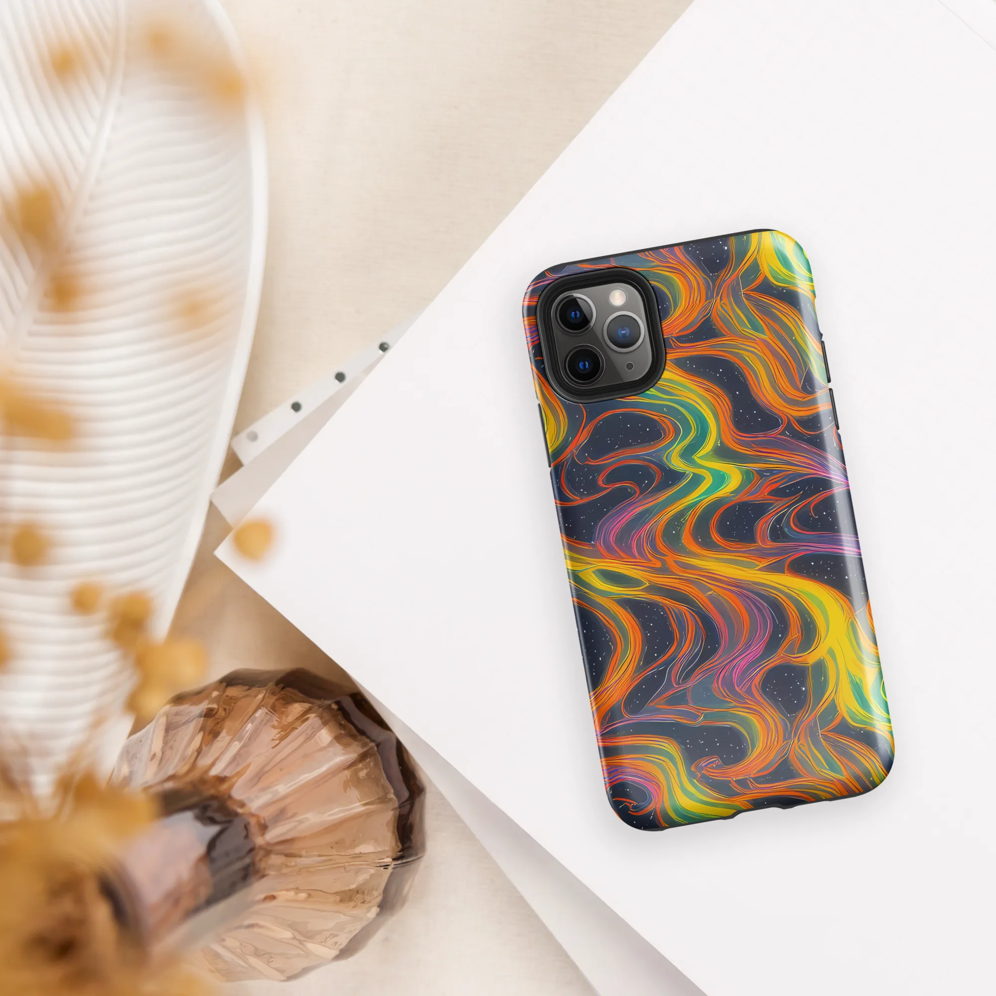 Starfall Ribbons on Tough Case for iPhone® — Front