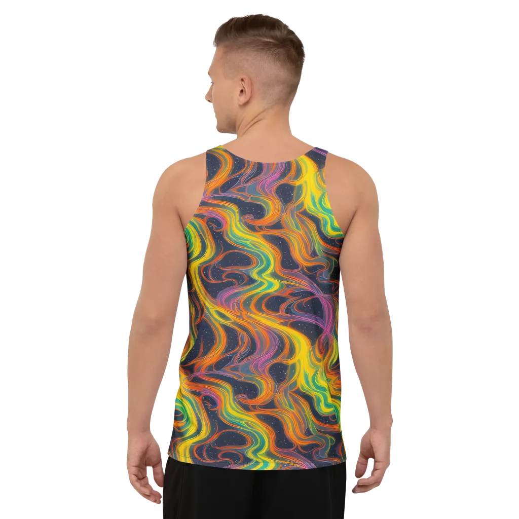 Starfall Ribbons on Men's Tank Top — Back