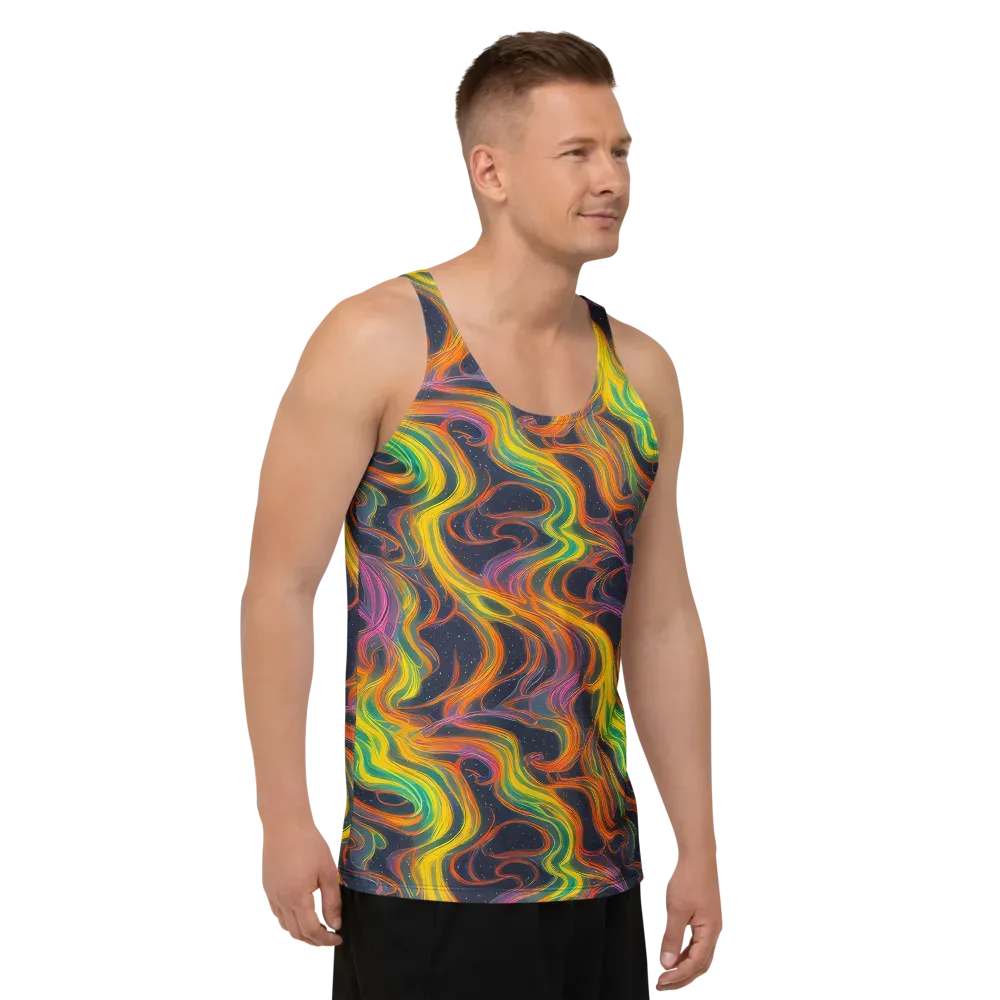 Starfall Ribbons on Men's Tank Top — Right Front