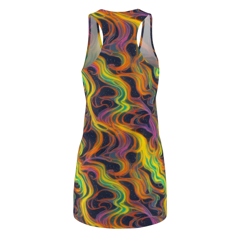 Starfall Ribbons on Racerback Dress — Back