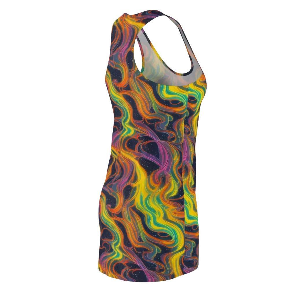 Starfall Ribbons on Racerback Dress — Back Side