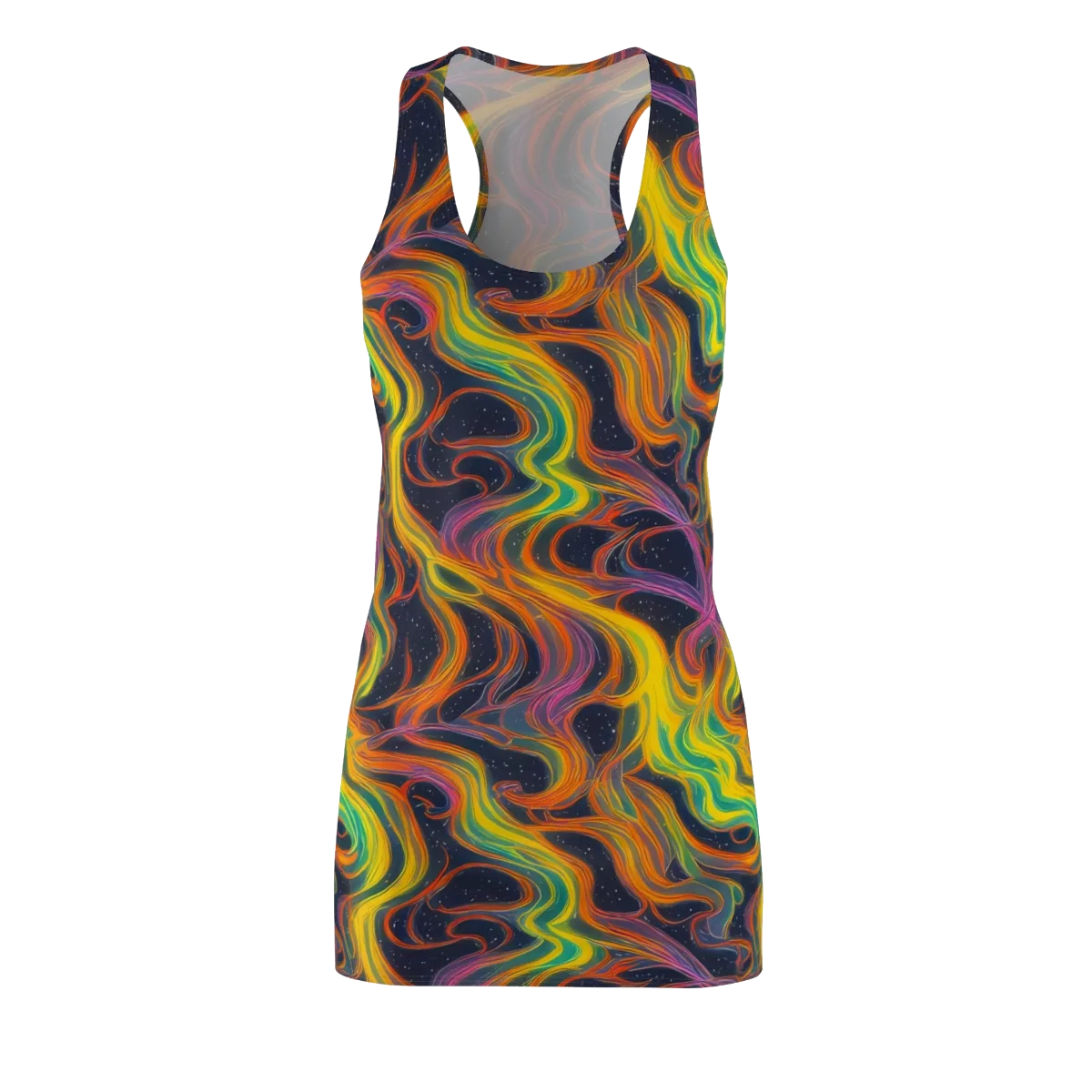 Starfall Ribbons on Racerback Dress — Front
