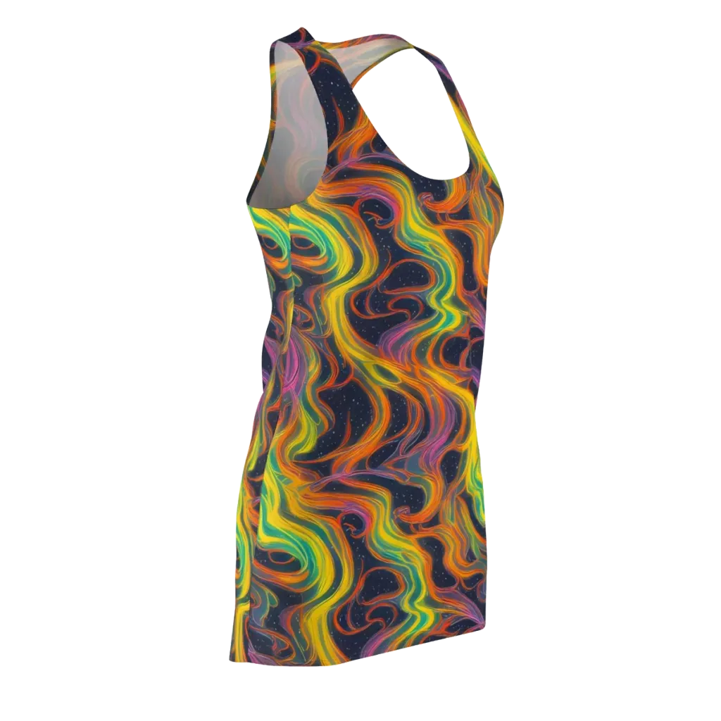 Starfall Ribbons on Racerback Dress — Front Side