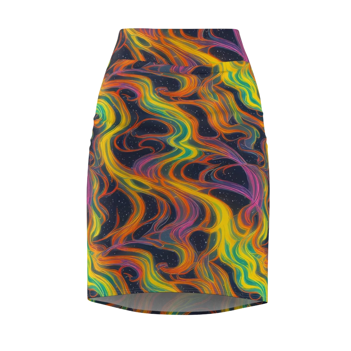 Starfall Ribbons on Pencil Skirt — Front