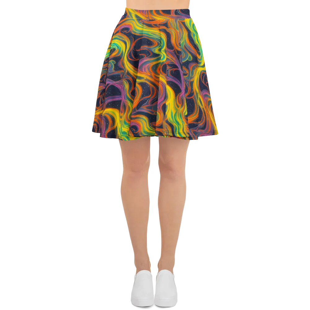 Starfall Ribbons on Skater Skirt — Front