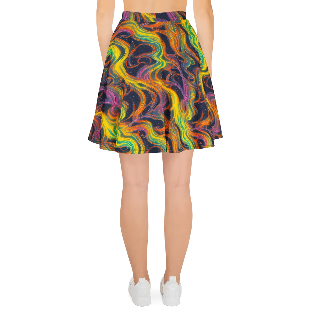 Starfall Ribbons on Skater Skirt — Back