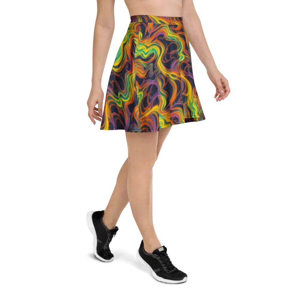 Starfall Ribbons on Skater Skirt — Right
