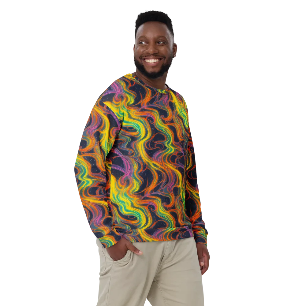 Starfall Ribbons on Sweatshirt — Front