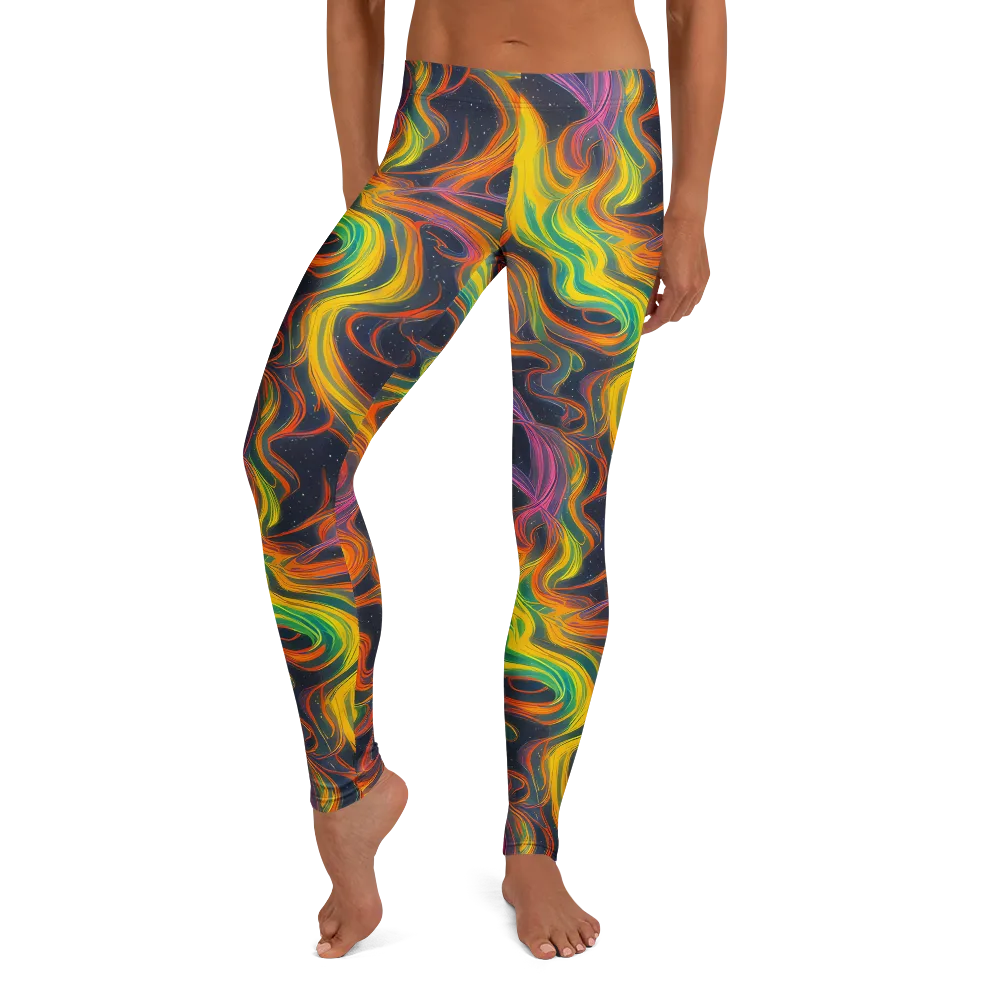 Starfall Ribbons on Leggings — Front