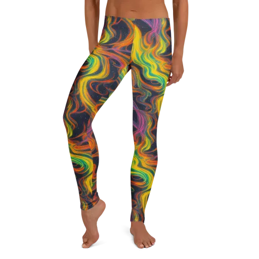Starfall Ribbons on a Leggings