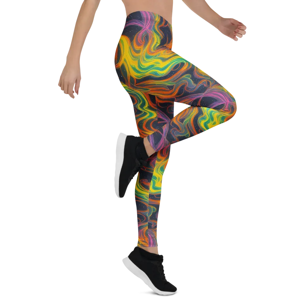 Starfall Ribbons on Leggings — Right