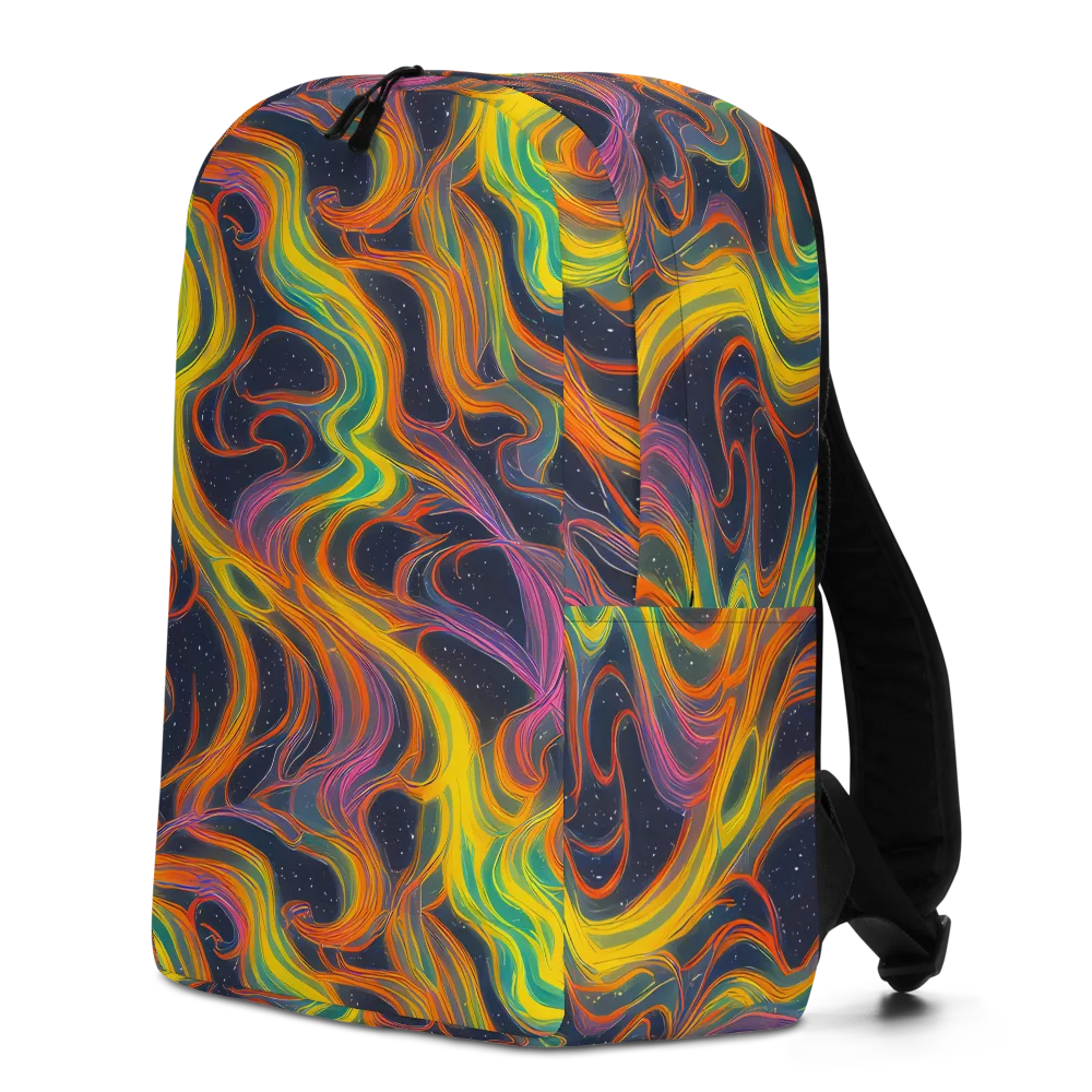 Starfall Ribbons on Minimalist Backpack — Left