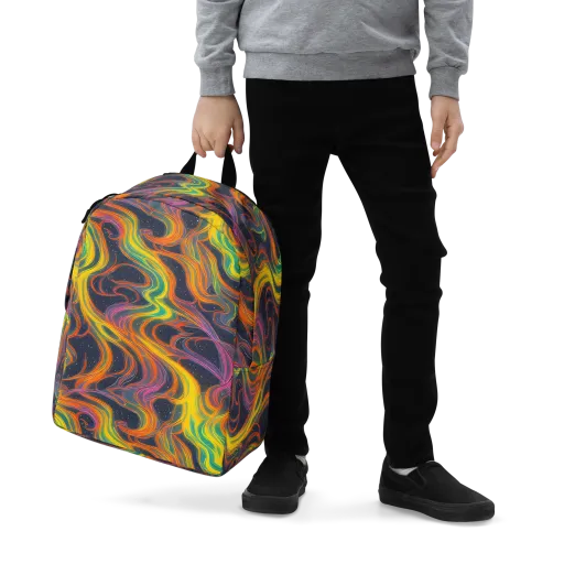 Starfall Ribbons on a Minimalist Backpack