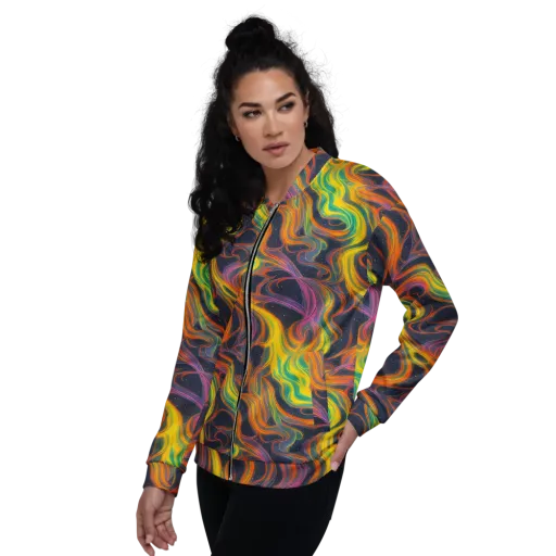 Starfall Ribbons on a Bomber Jacket