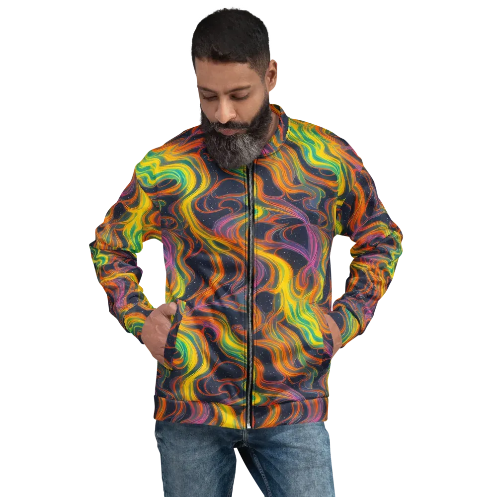 Starfall Ribbons on Bomber Jacket — Front