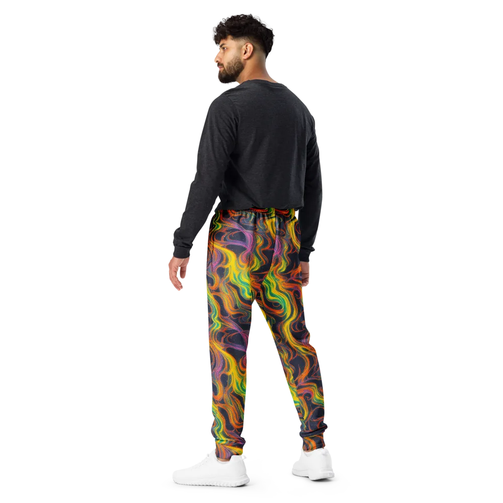 Starfall Ribbons on Men's Joggers — Back