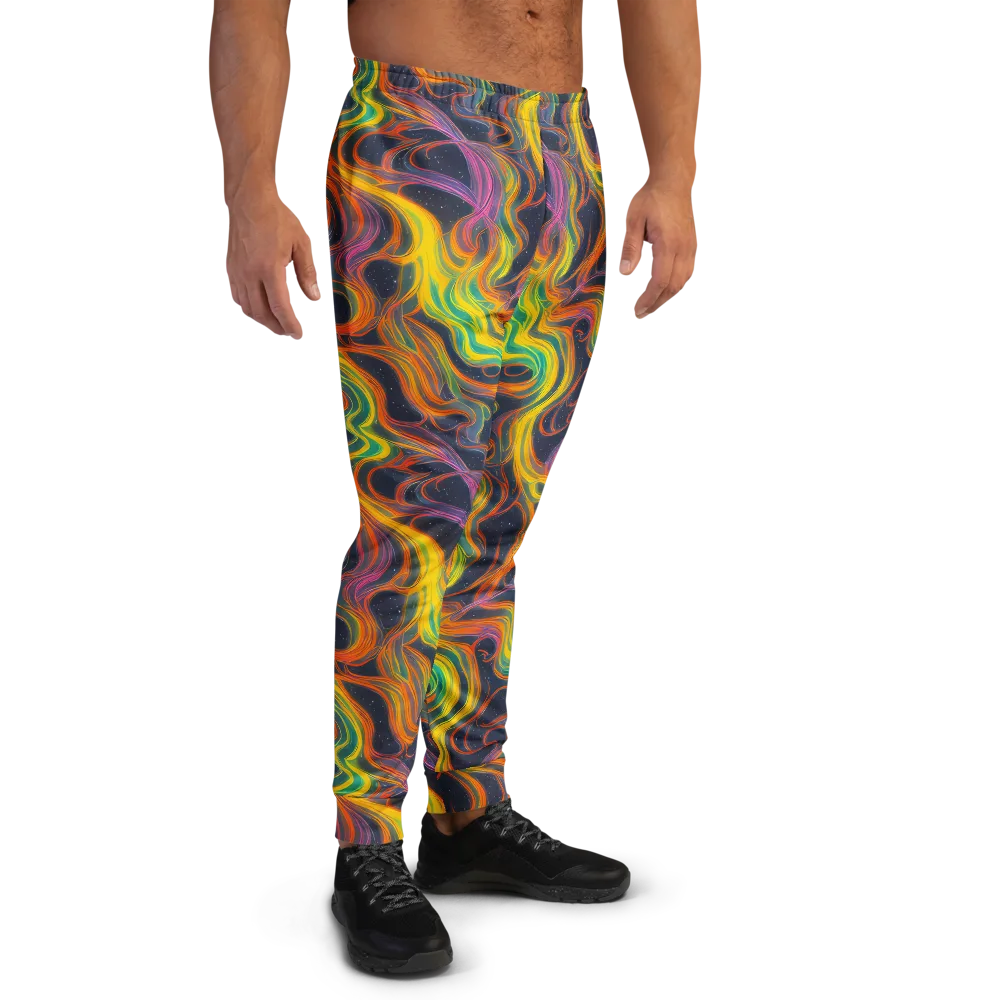 Starfall Ribbons on Men's Joggers — Right