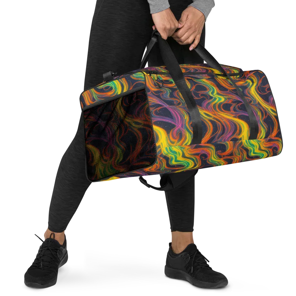Starfall Ribbons on Duffle Bag — Right Front