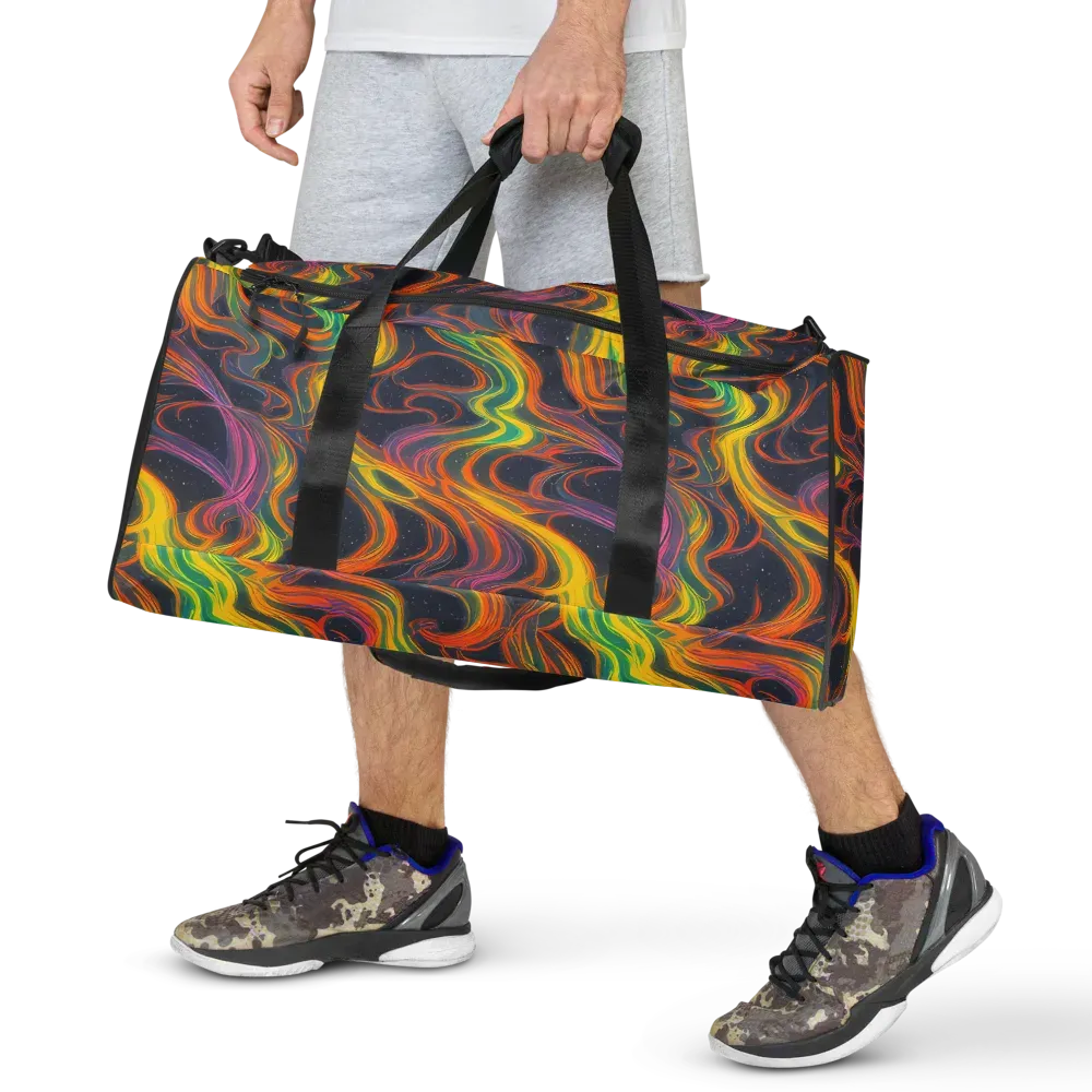 Starfall Ribbons on Duffle Bag — Front