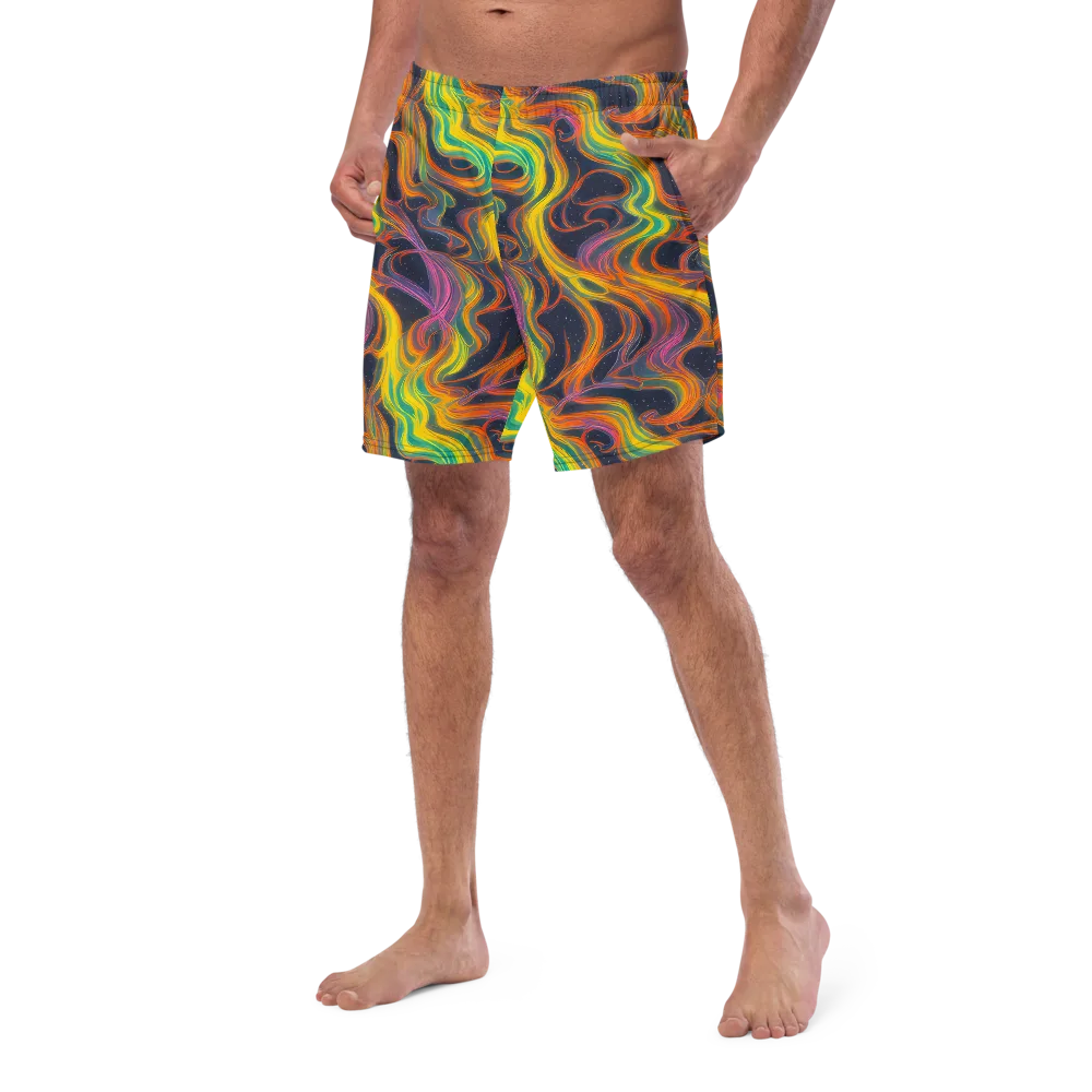 Starfall Ribbons on Swim Trunks — Left Front