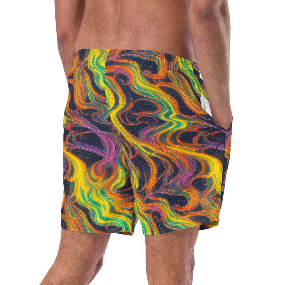 Starfall Ribbons on Swim Trunks — Right Back