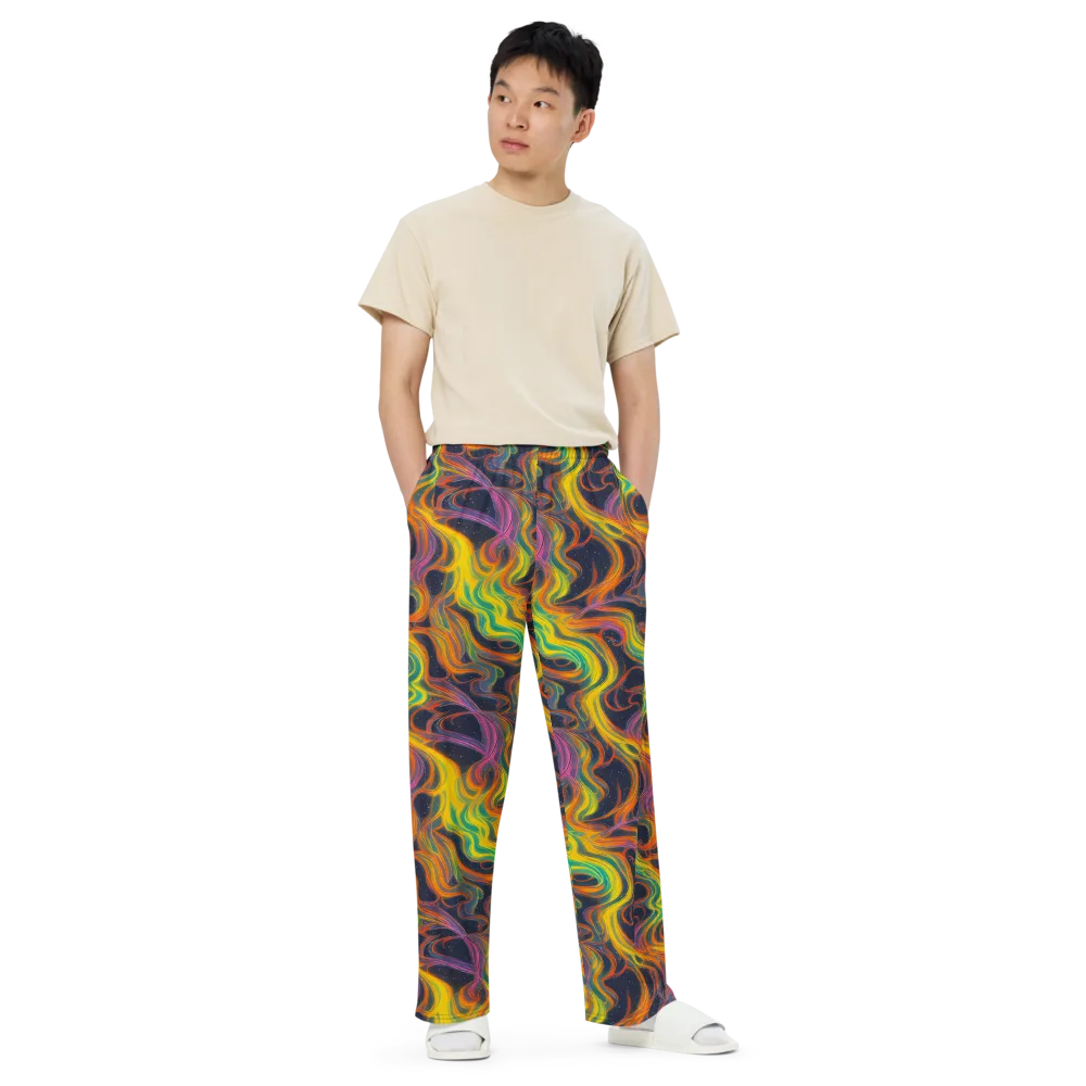 Starfall Ribbons on Wide-Leg Pants — Front