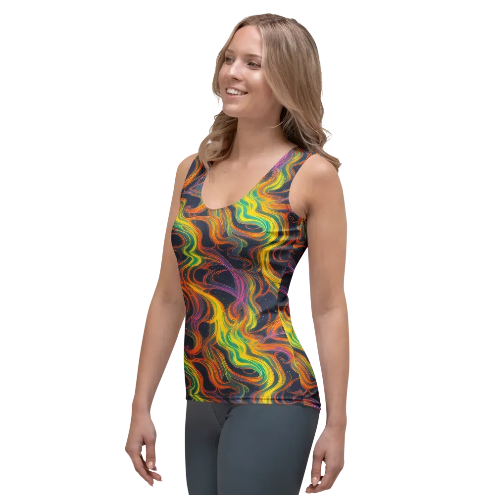 Starfall Ribbons on Women's Tank Top — Left Front